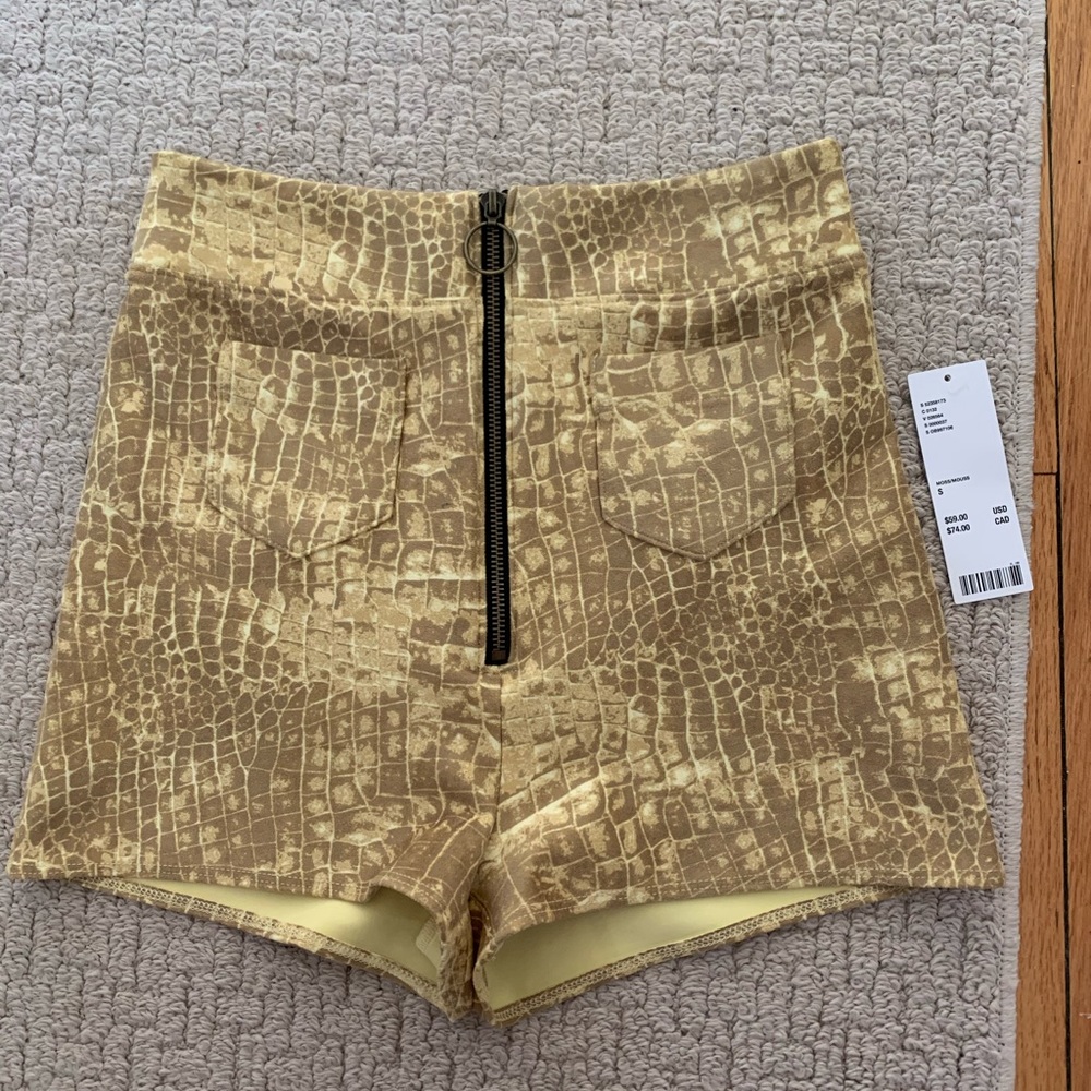 urban outfitters snake skin shorts